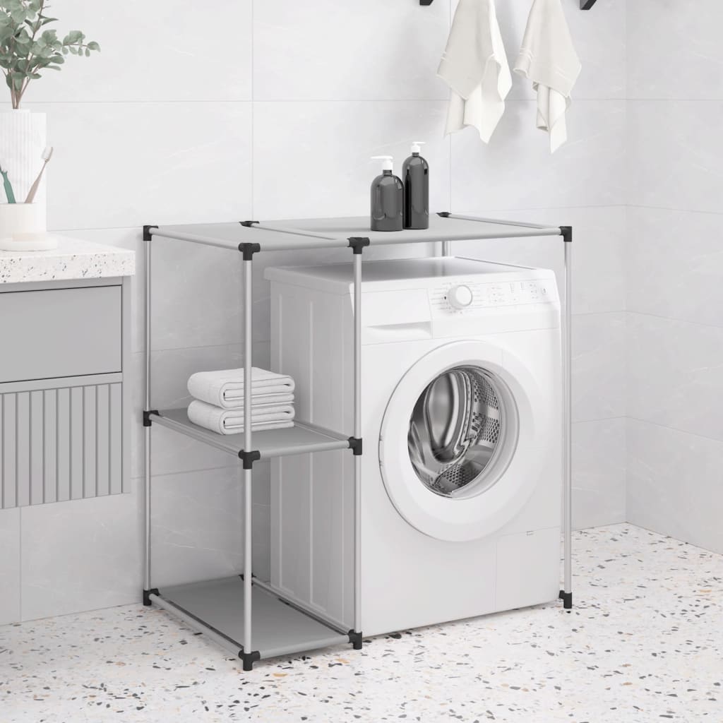 2 szintes szürke mosógép feletti tárolóállvány 87x55x90,5 cm 2 szintes szürke mosógép feletti tárolóállvány 87x55x90,5 cm