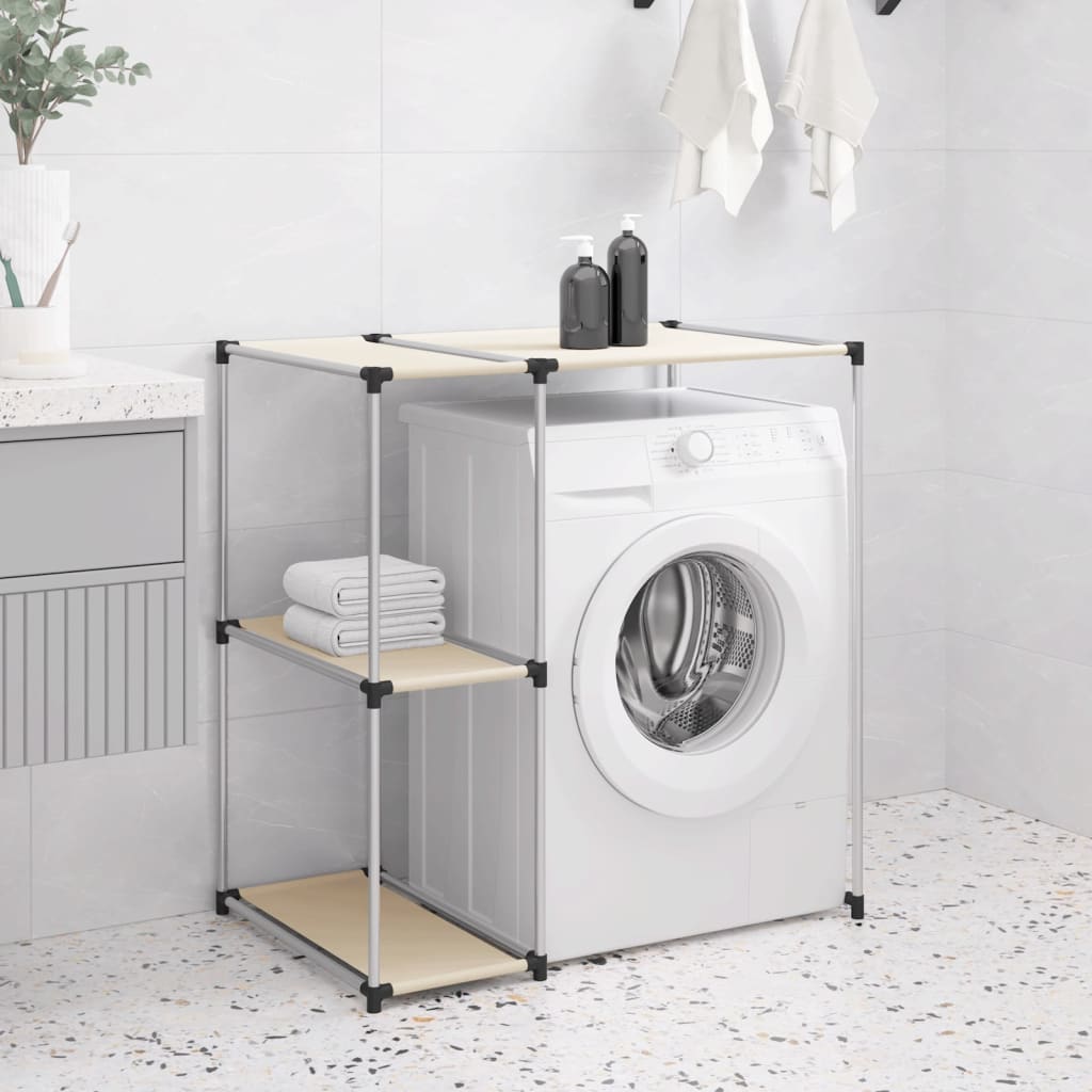 2 szintes krémszínű mosógép feletti tárolóállvány 87x55x90,5 cm 2 szintes krémszínű mosógép feletti tárolóállvány 87x55x90,5 cm
