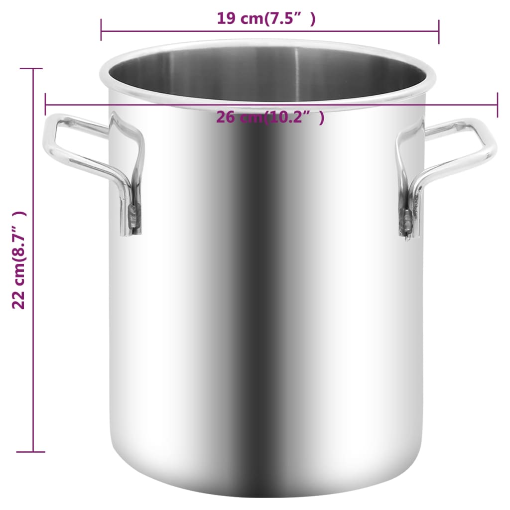 Rozsdamentes acél vákuumkamra 5,5 l
