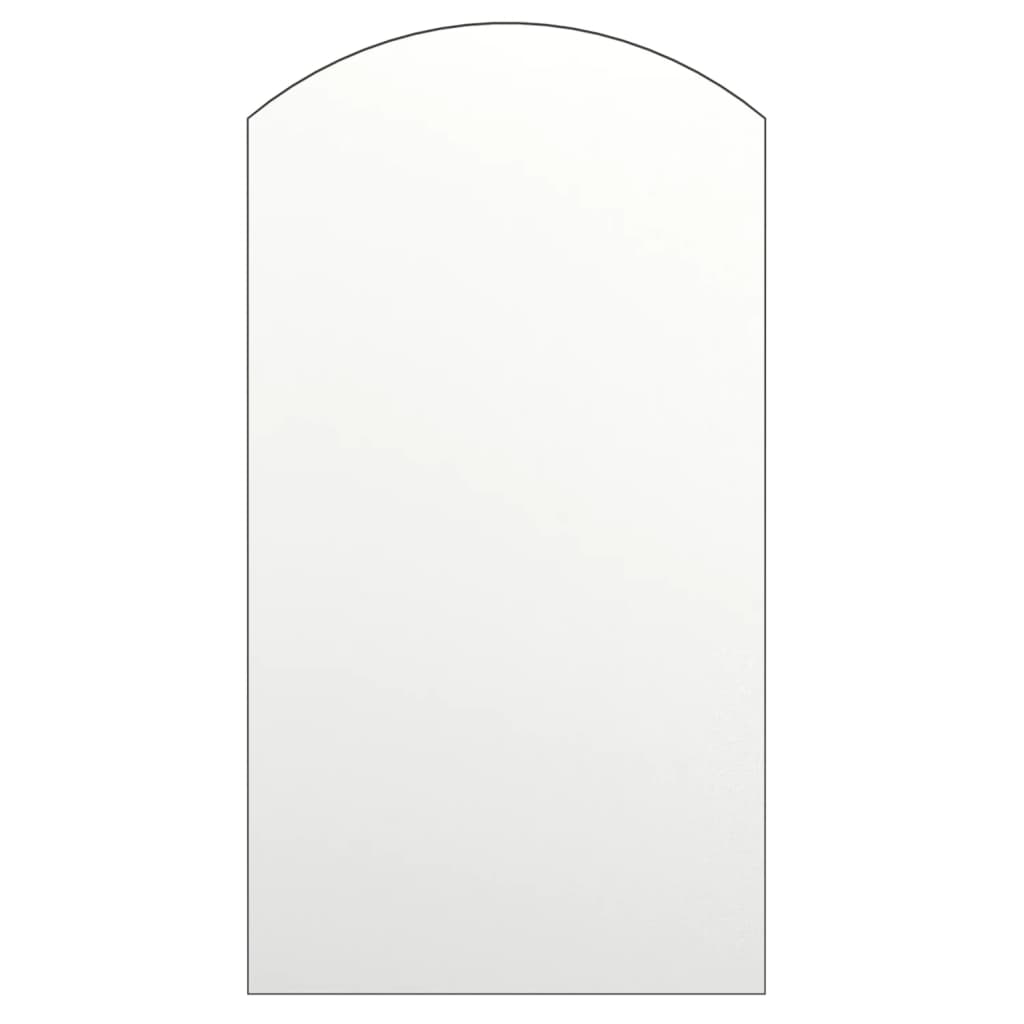 Ívelt üvegtükör led-lámpákkal 90 x 45 cm