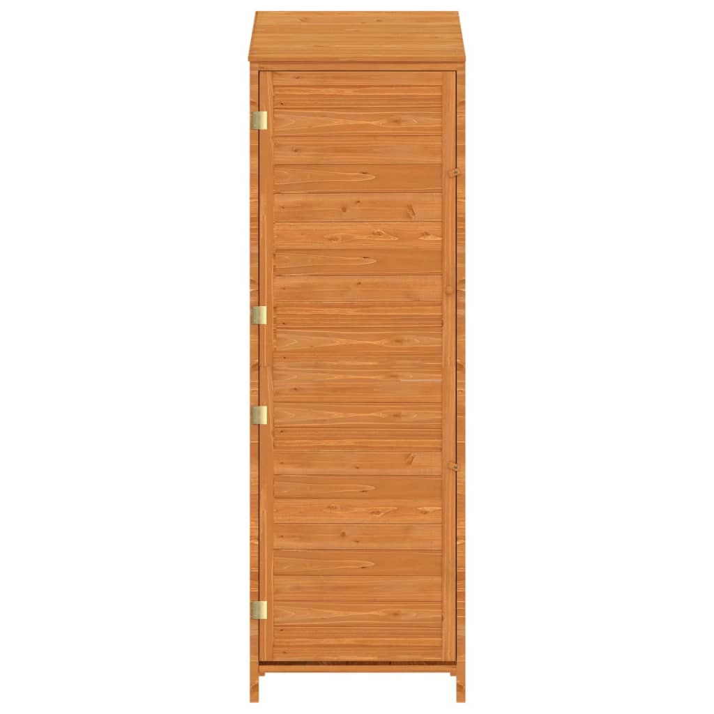 Barna tömör fenyőfa kerti fészer 55x52x174,5 cm