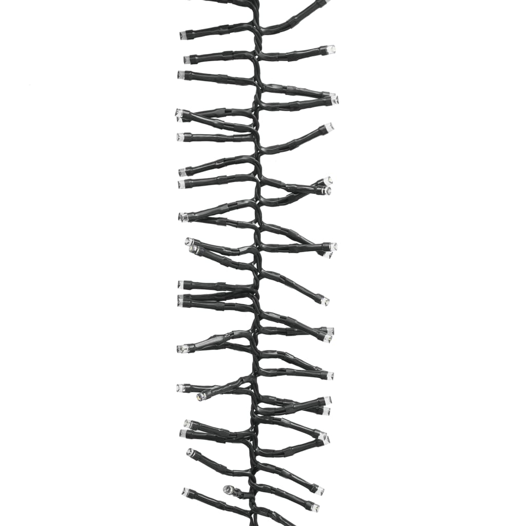 Kék fényű fürtös pvc led-szalag 2000 led-del 17 m