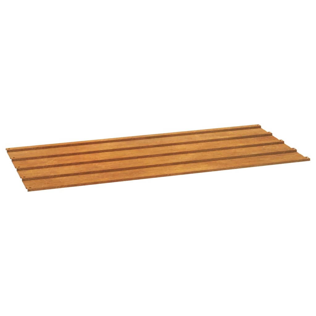 36 db rozsda színű corten acél tetőpanel 100x44 cm