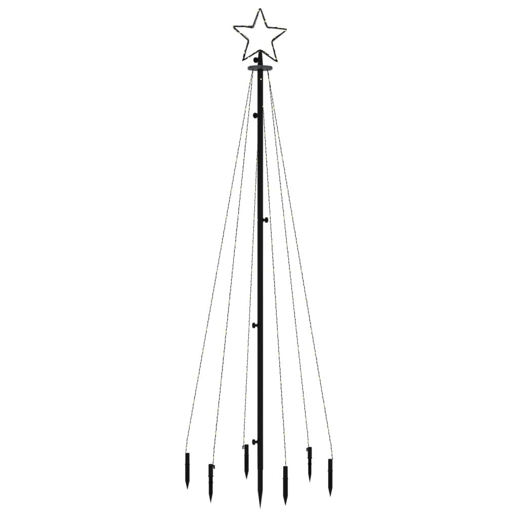 Színes fényű karácsonyfa tüskével 108 led-del 180 cm