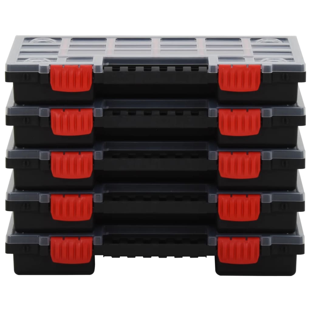 10 db polipropilén szortírozódoboz 34,5 x 25 x 5 cm