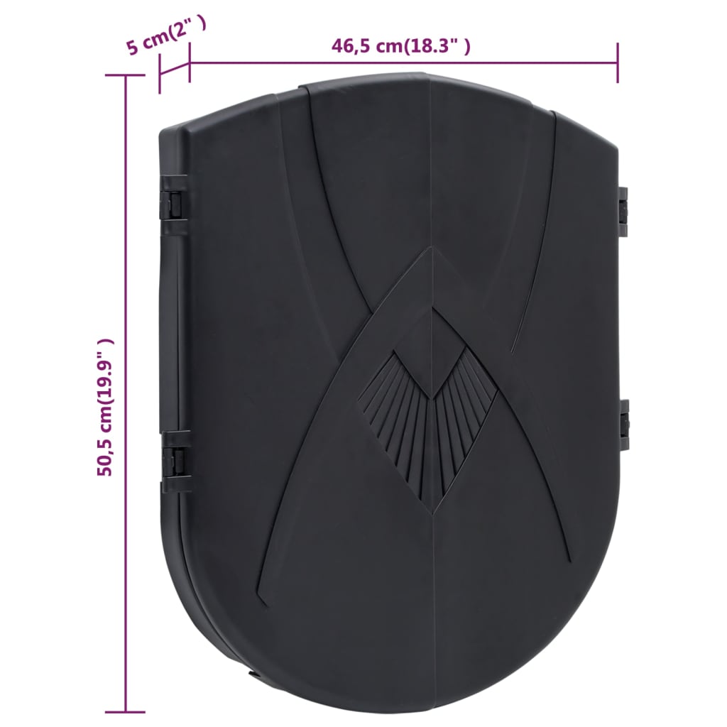 Fekete polipropilén elektromos dartstábla nyilakkal