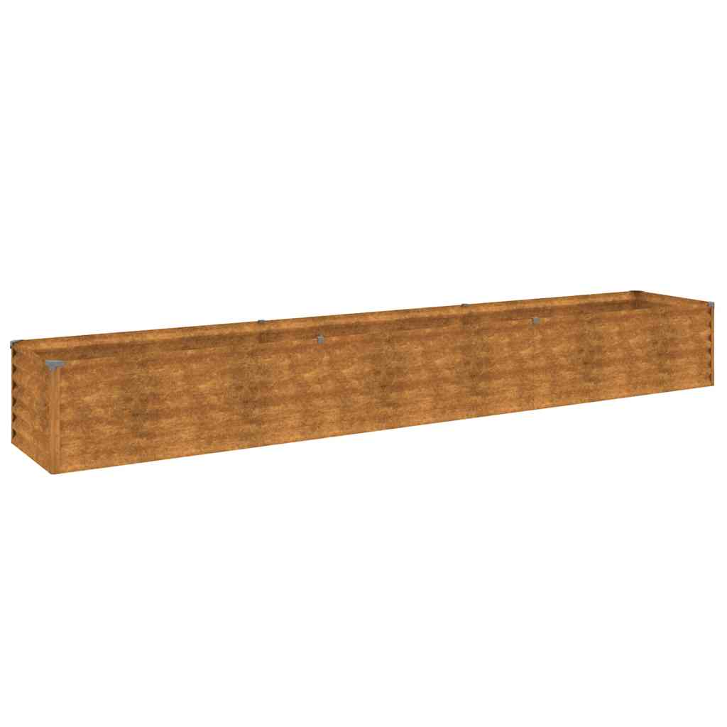 Corten acél kerti magaságyás 291 x 50 x 36 cm