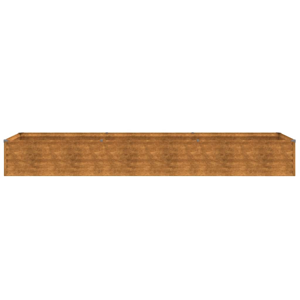 Corten acél kerti magaságyás 291 x 50 x 36 cm
