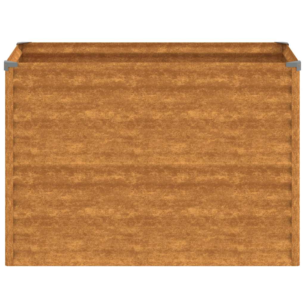 Corten acél kerti magaságyás 100 x 50 x 69 cm