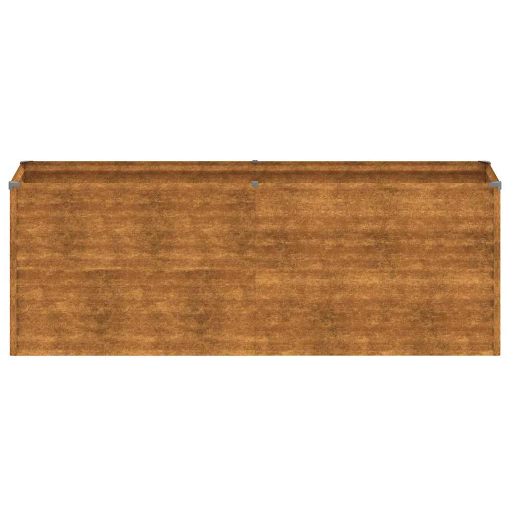 Corten acél kerti magaságyás 196 x 50 x 69 cm