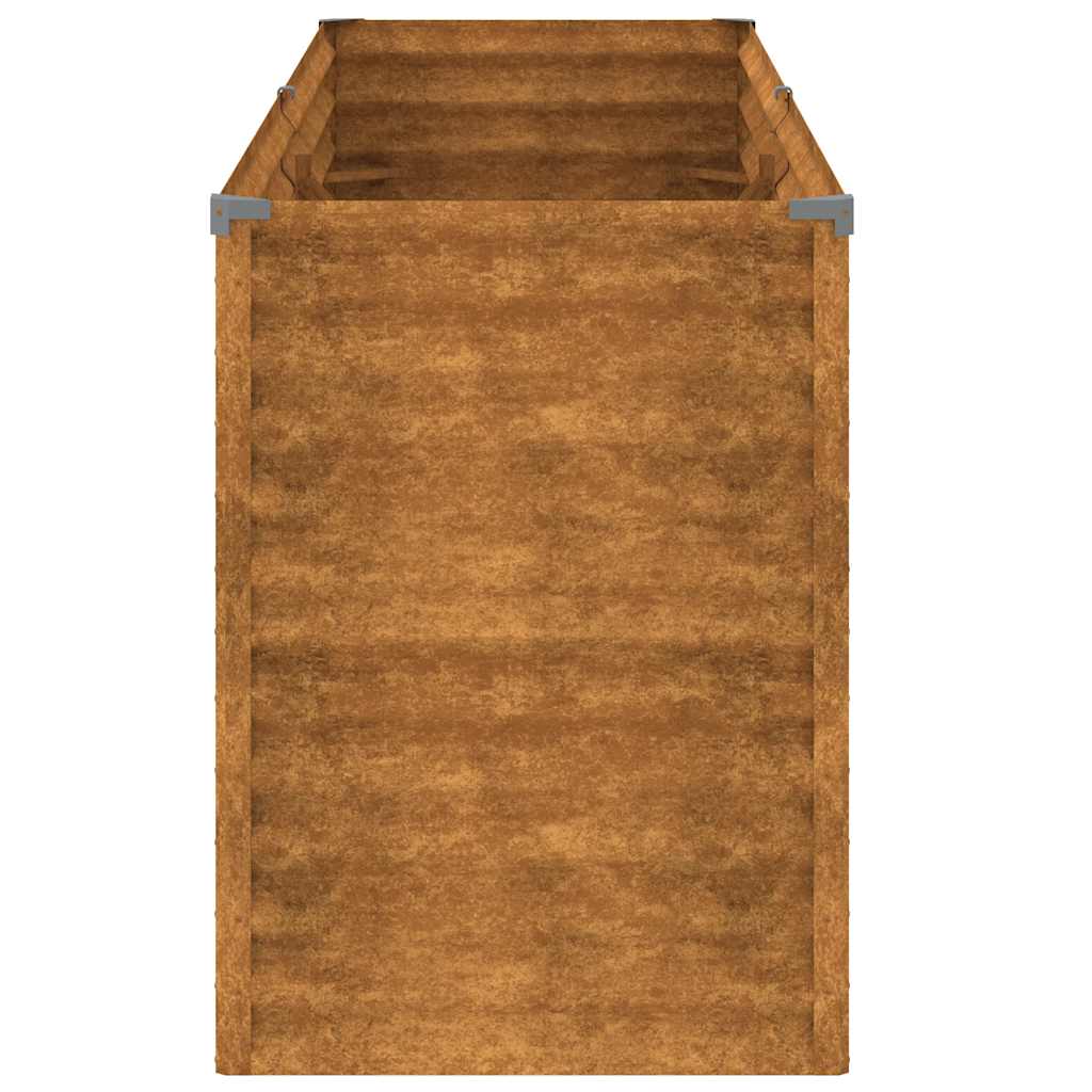 Corten acél kerti magaságyás 196 x 50 x 69 cm
