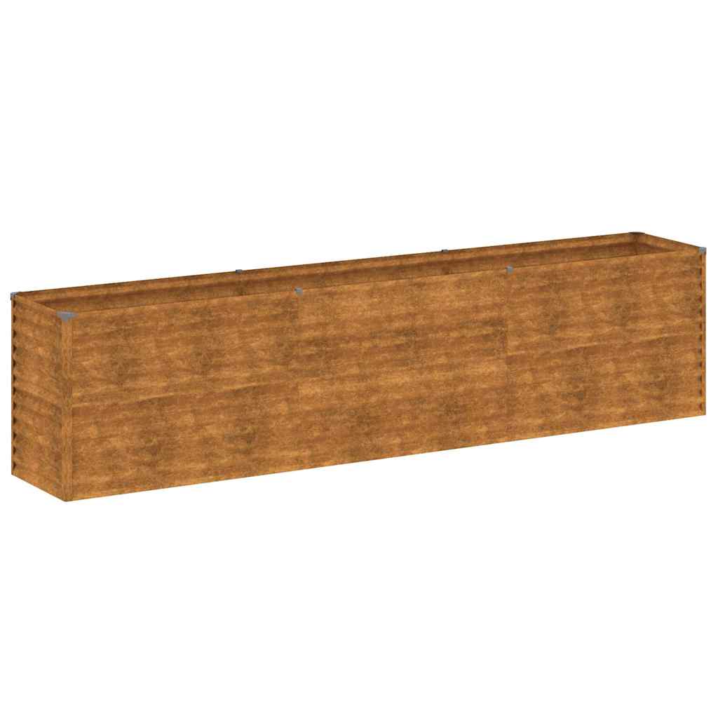 Corten acél kerti magaságyás 291 x 50 x 69 cm