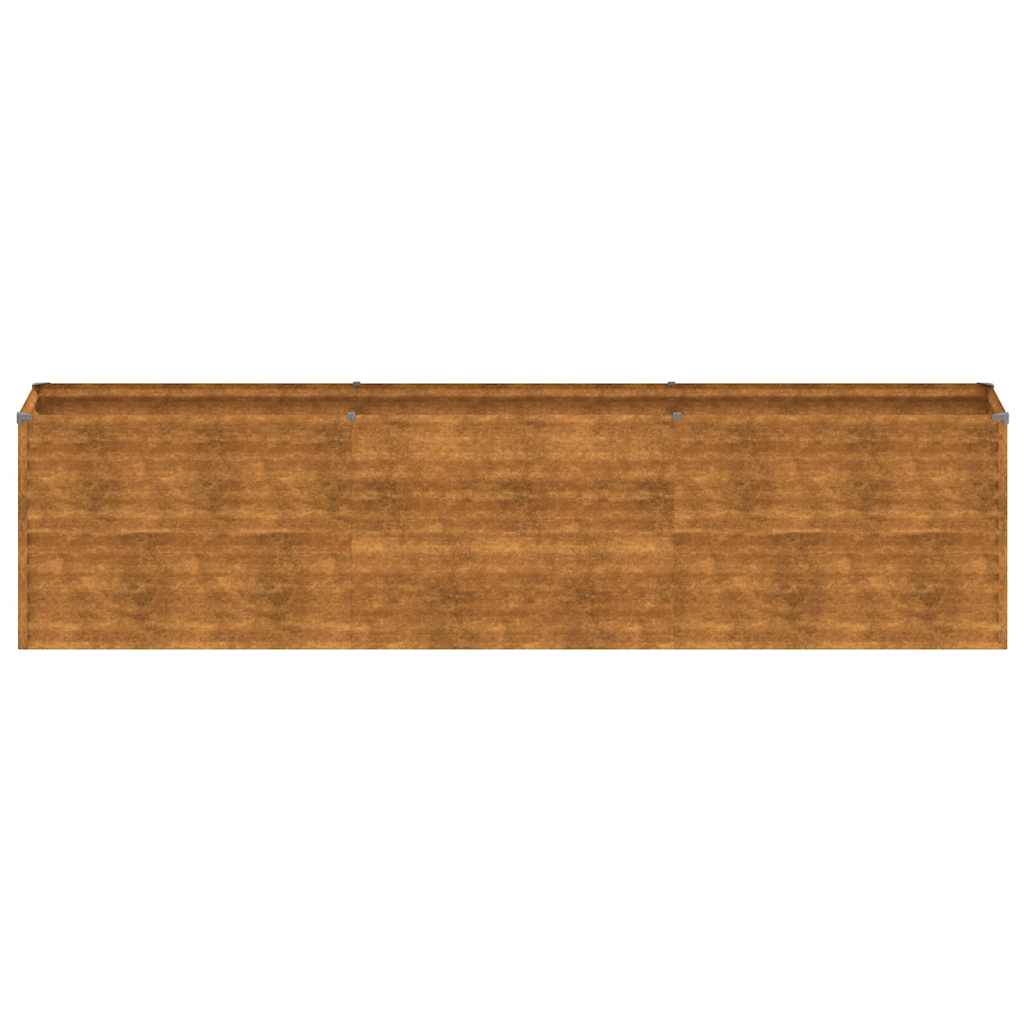Corten acél kerti magaságyás 291 x 50 x 69 cm