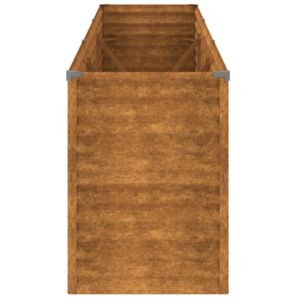Corten acél kerti magaságyás 291 x 50 x 69 cm