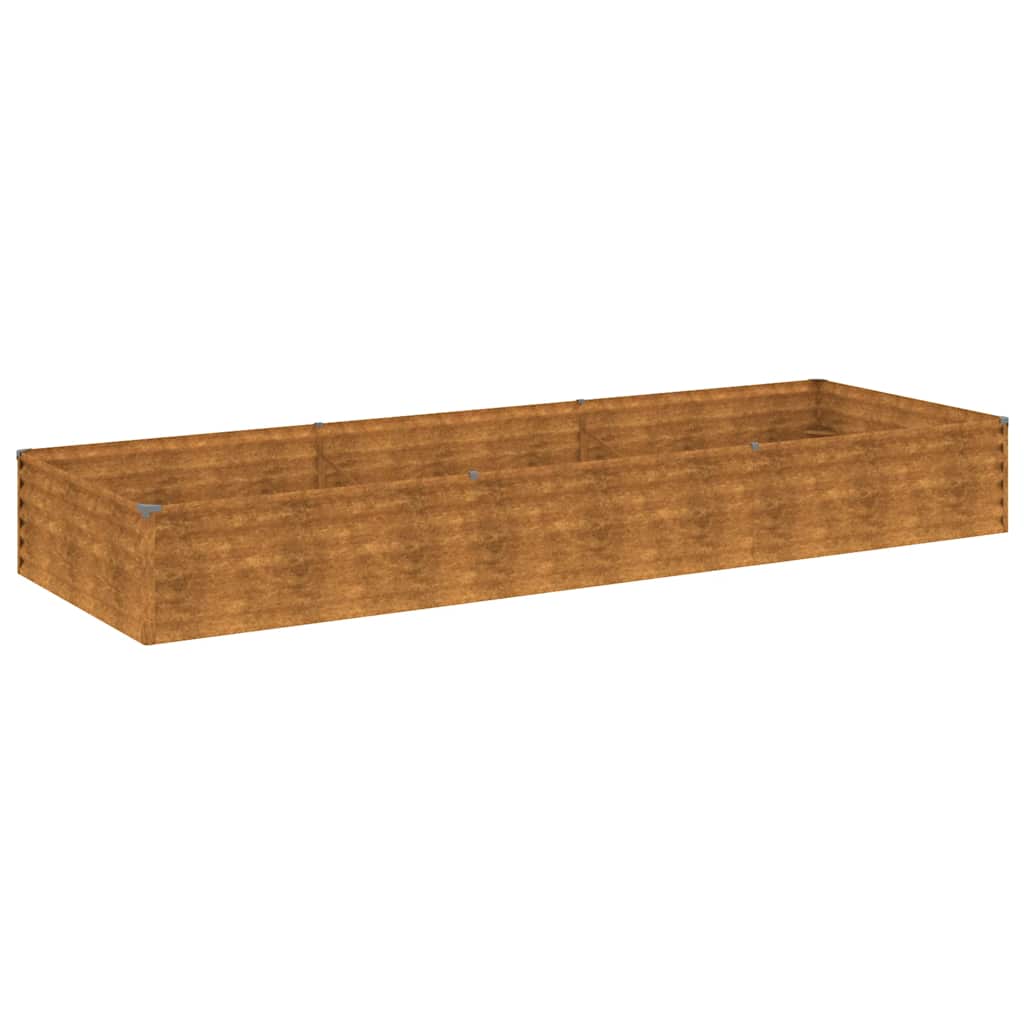 Corten acél kerti magaságyás 291x100x36 cm