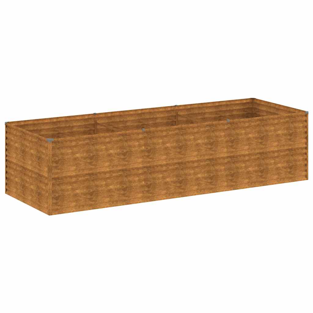 Corten acél kerti magaságyás 290x100x69 cm