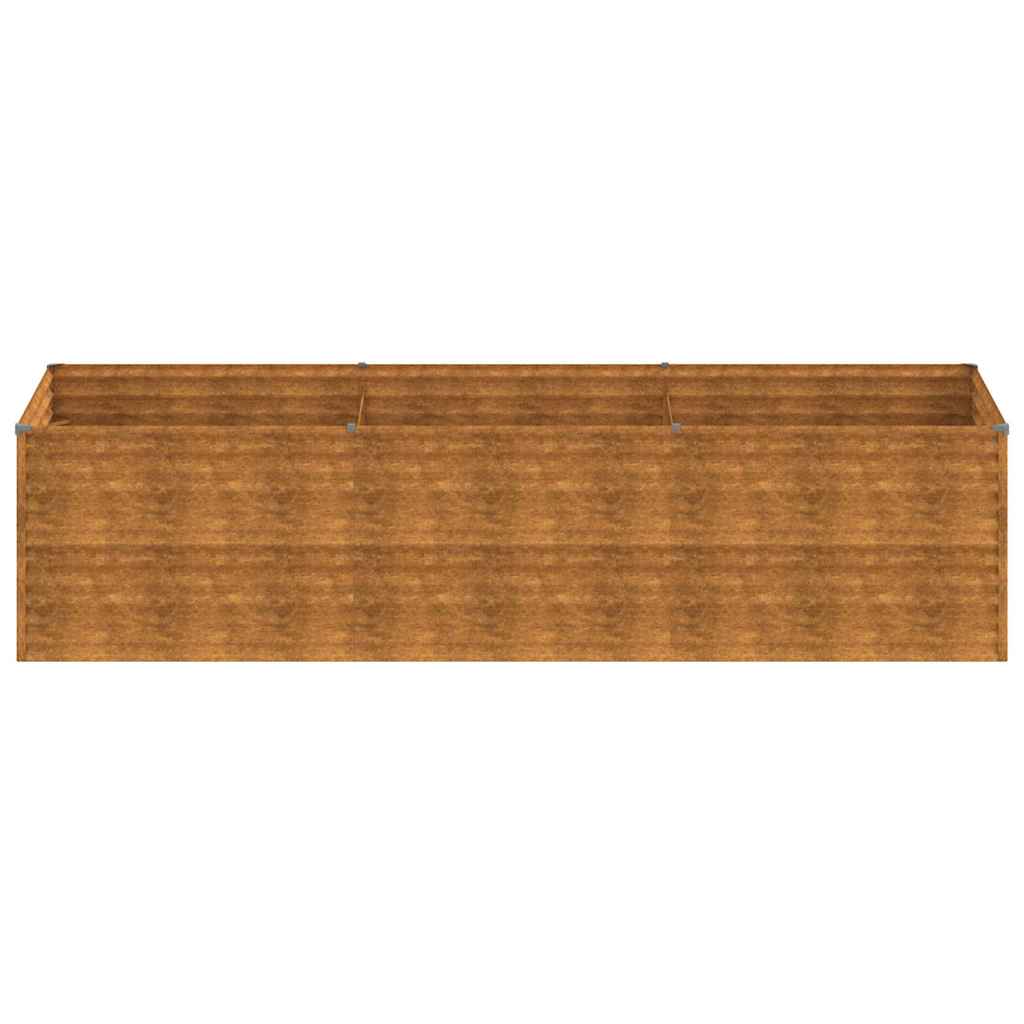 Corten acél kerti magaságyás 290x100x69 cm