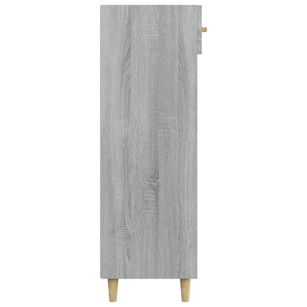 Szürke sonoma színű szerelt fa cipőszekrény 60 x 35 x 105 cm