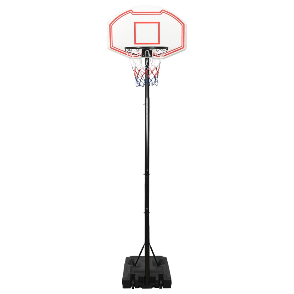 Fehér polietilén kosárlabda állvány 282-352 cm