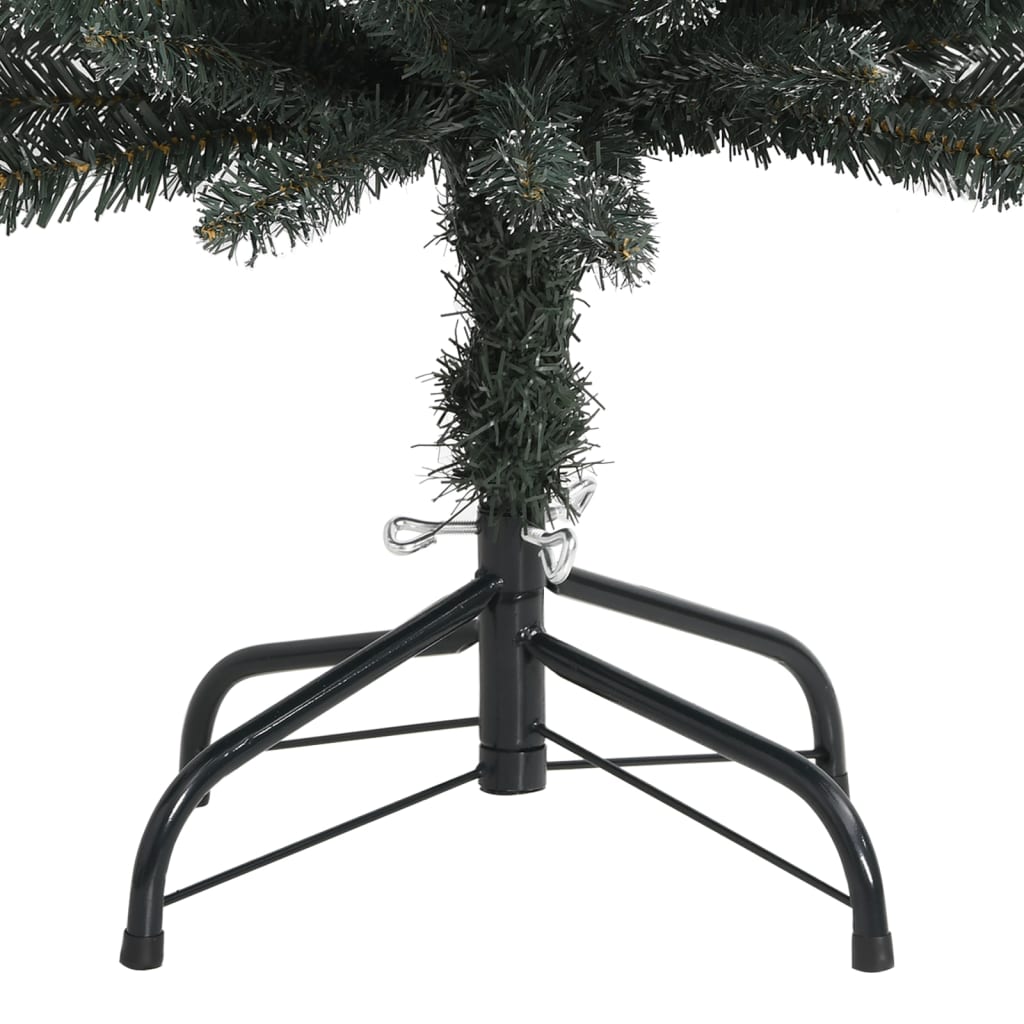 Zöld pvc vékony műkarácsonyfa állvánnyal 120 cm