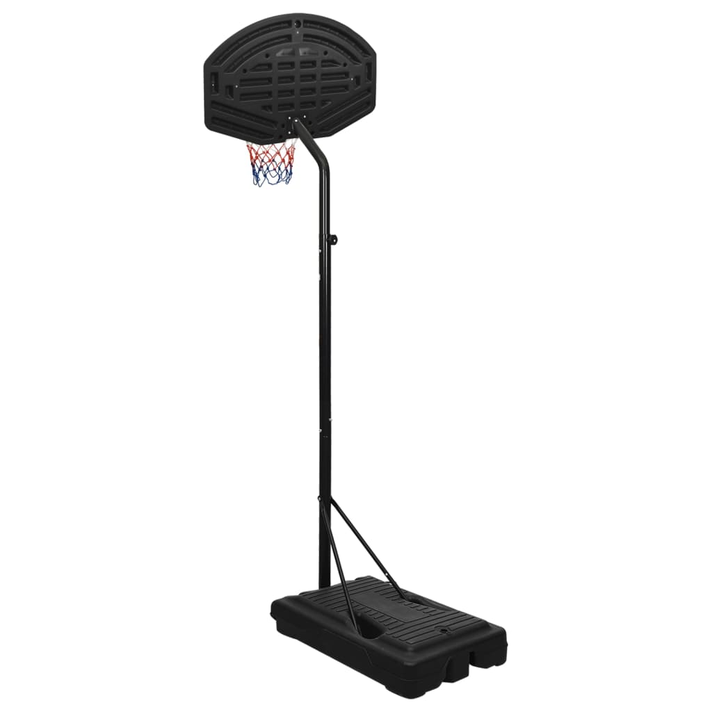 Fekete polietilén kosárlabda állvány 237-307 cm Fekete polietilén kosárlabda állvány 237-307 cm