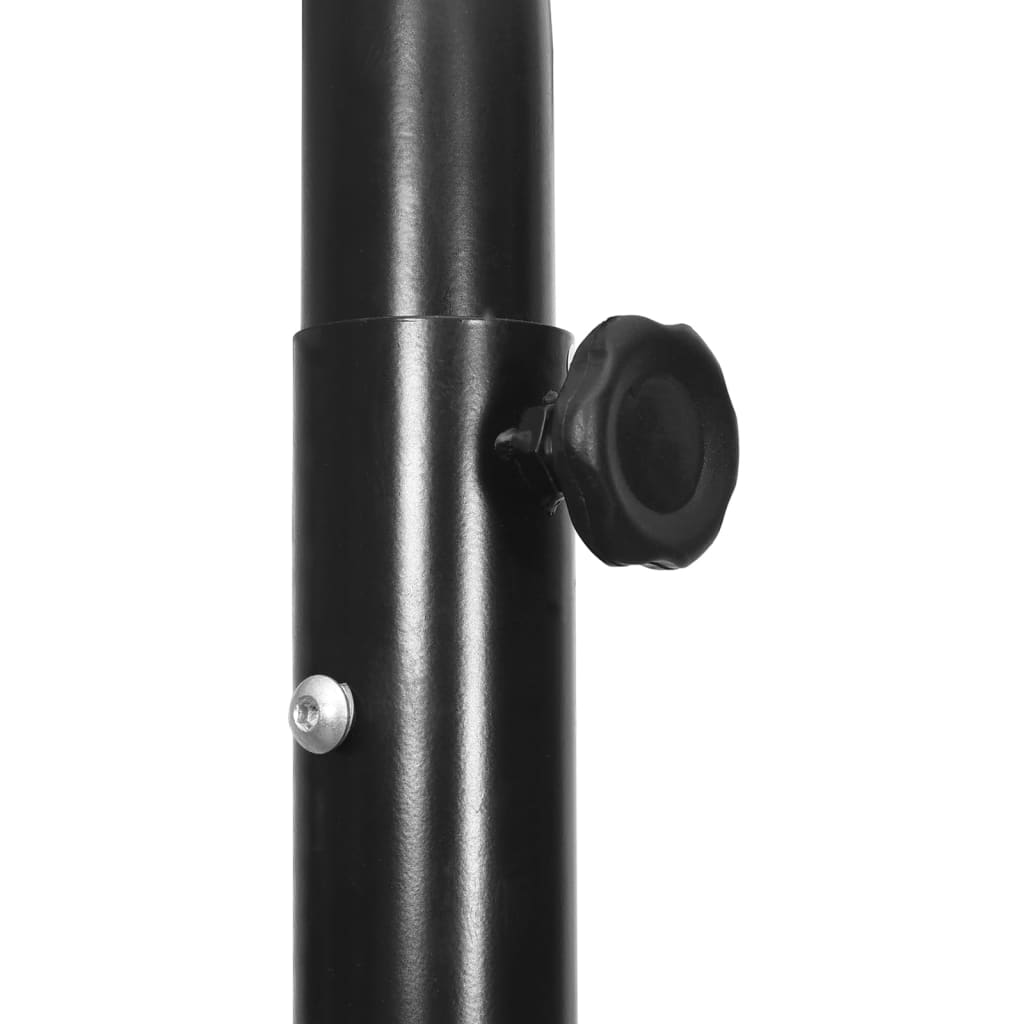 Fekete polietilén kosárlabda állvány 237-307 cm Fekete polietilén kosárlabda állvány 237-307 cm