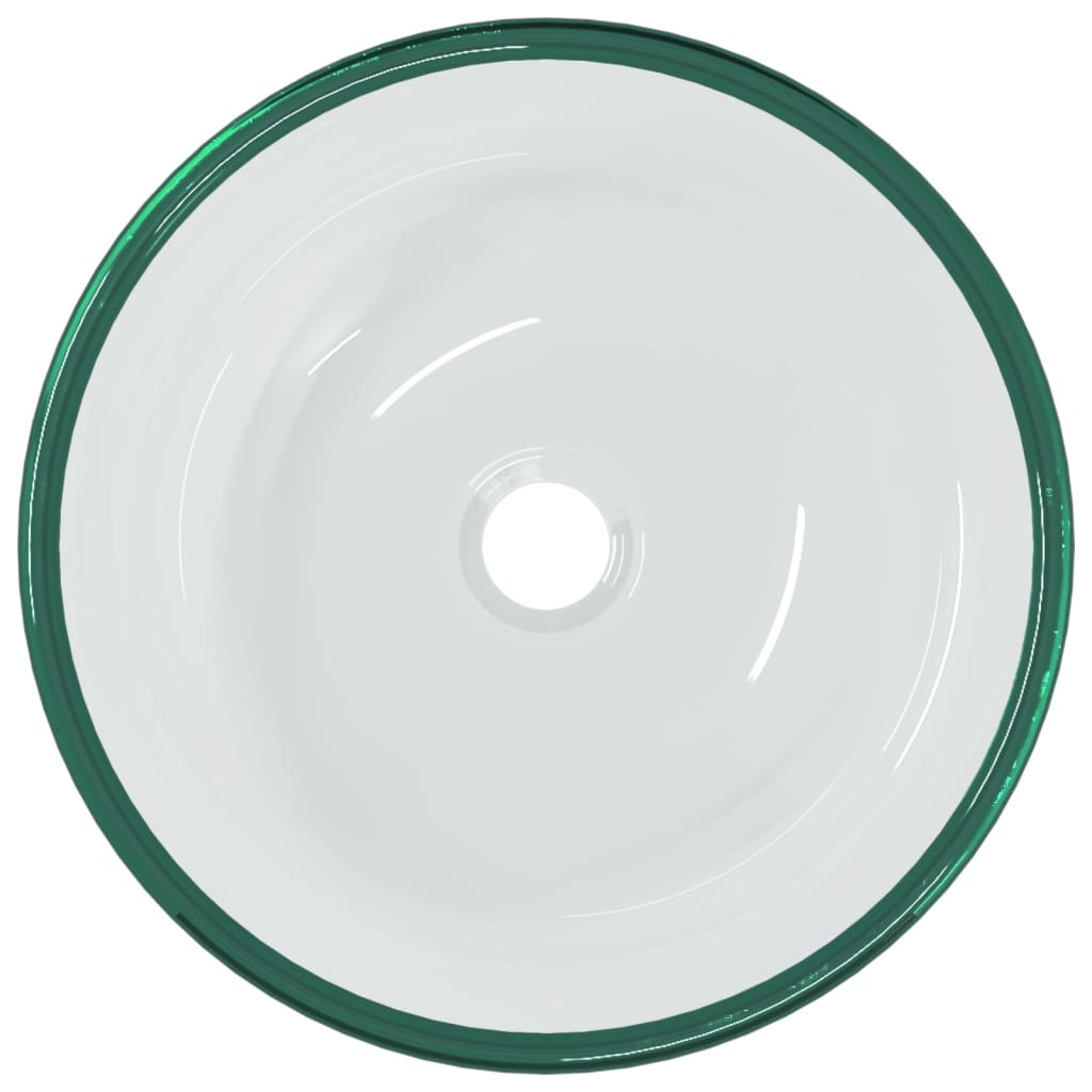 Átlátszó edzett üveg mosdókagyló 35x12 cm