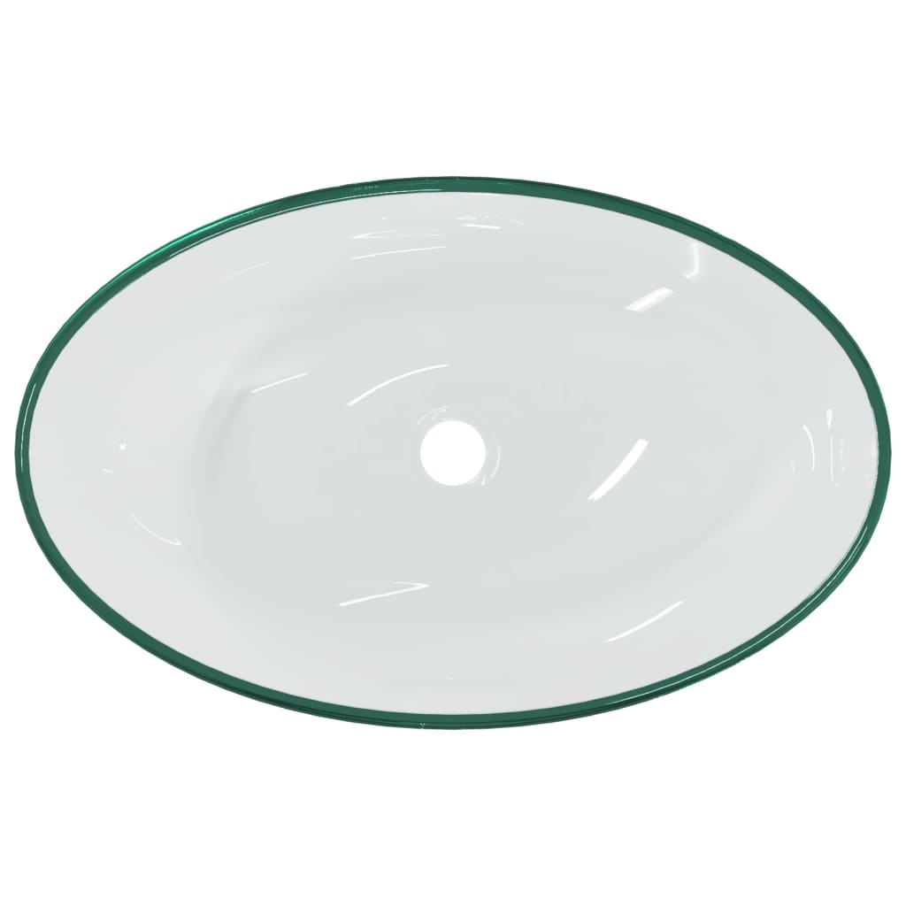 Átlátszó edzett üveg mosdókagyló 54,5 x 35 x 15,5 cm