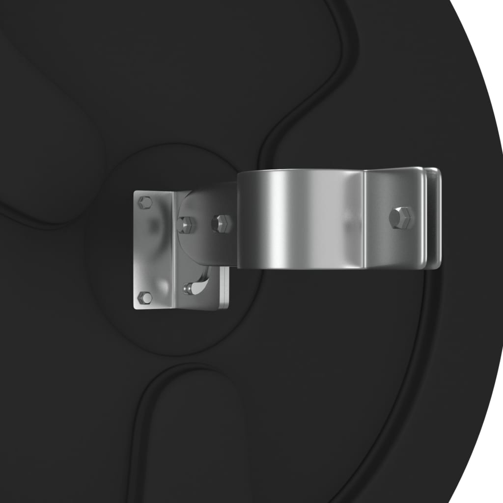 Fekete polikarbonát kültéri domború közlekedési tükör ø45 cm