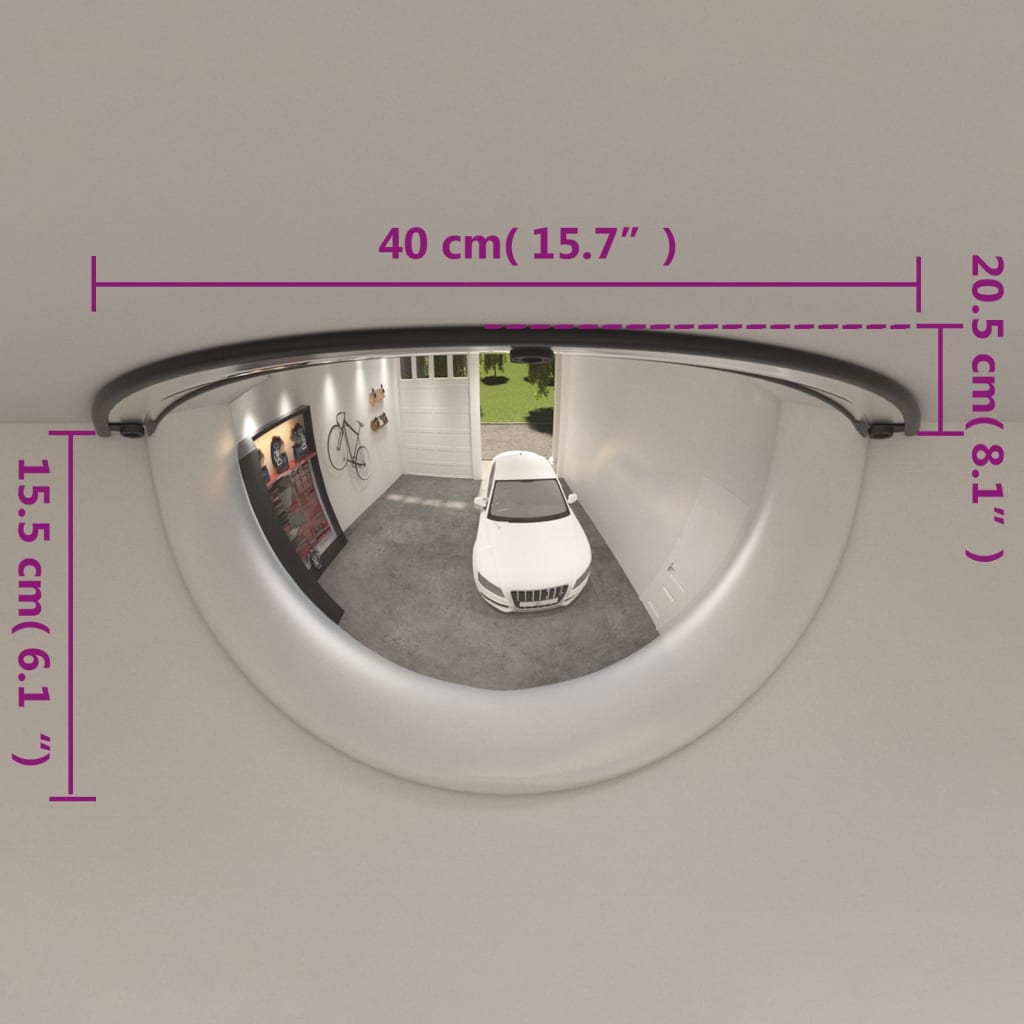 2 db félköríves akril közlekedési tükör ø40 cm 2 db félköríves akril közlekedési tükör ø40 cm