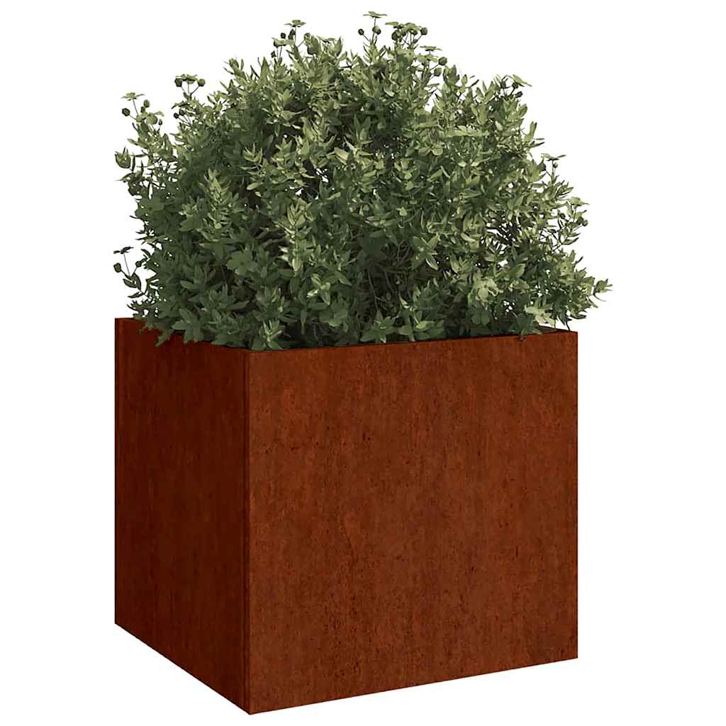 2 db corten acél növénytartó 32 x 30 x 29 cm
