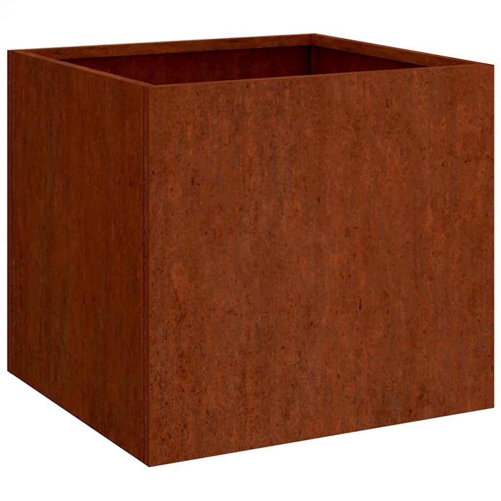 2 db corten acél növénytartó 32 x 30 x 29 cm