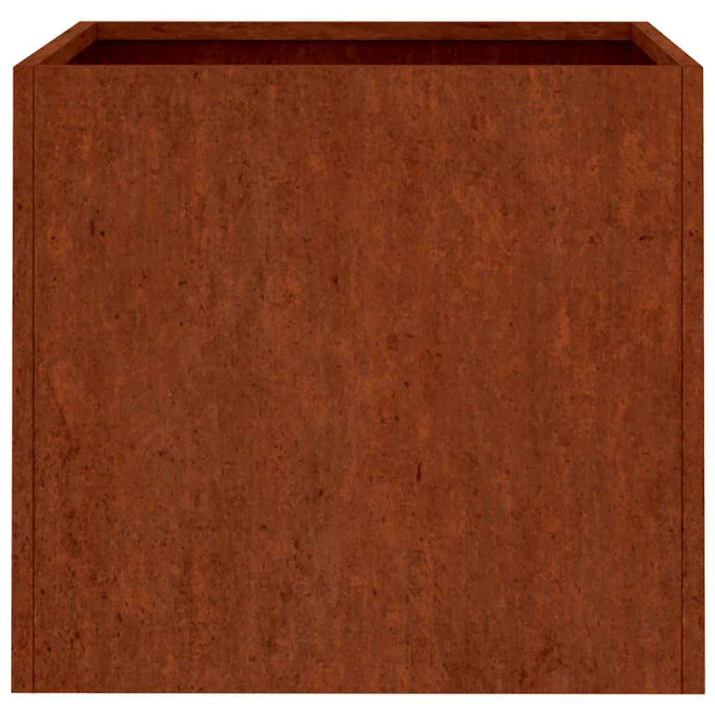 2 db corten acél növénytartó 32 x 30 x 29 cm