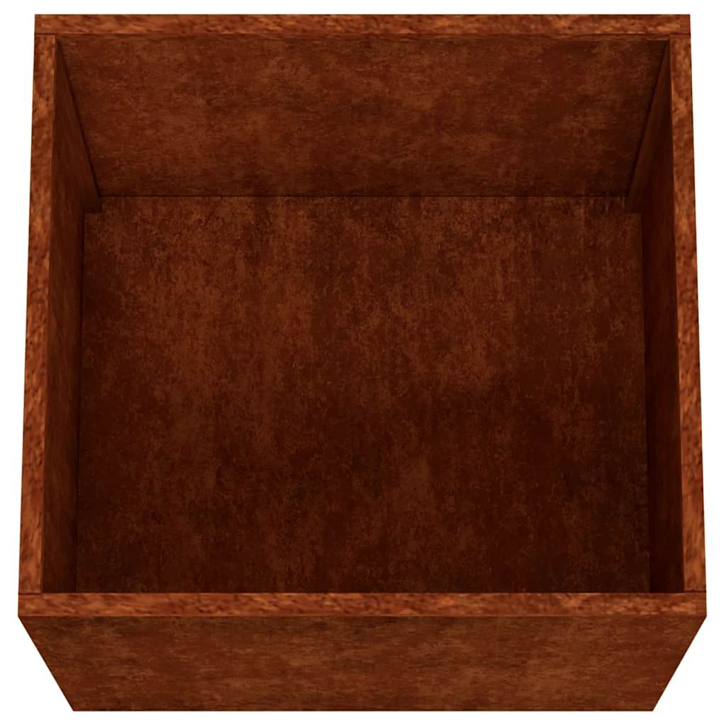 2 db corten acél növénytartó 32 x 30 x 29 cm