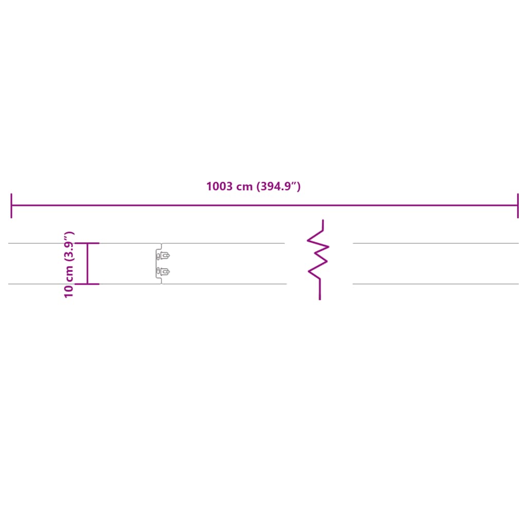 10 db rugalmas corten acél gyepszegély 10 x 103 cm