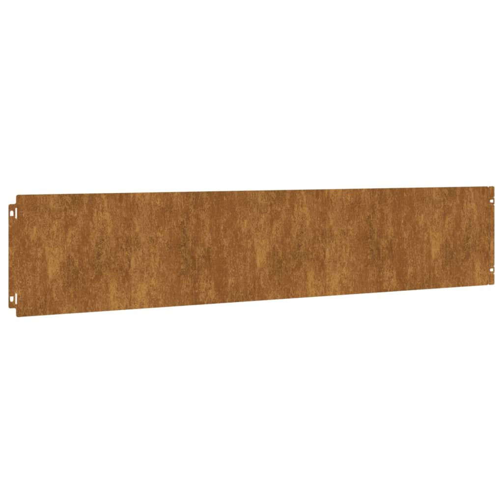 10 db rugalmas corten acél gyepszegély 20 x 103 cm