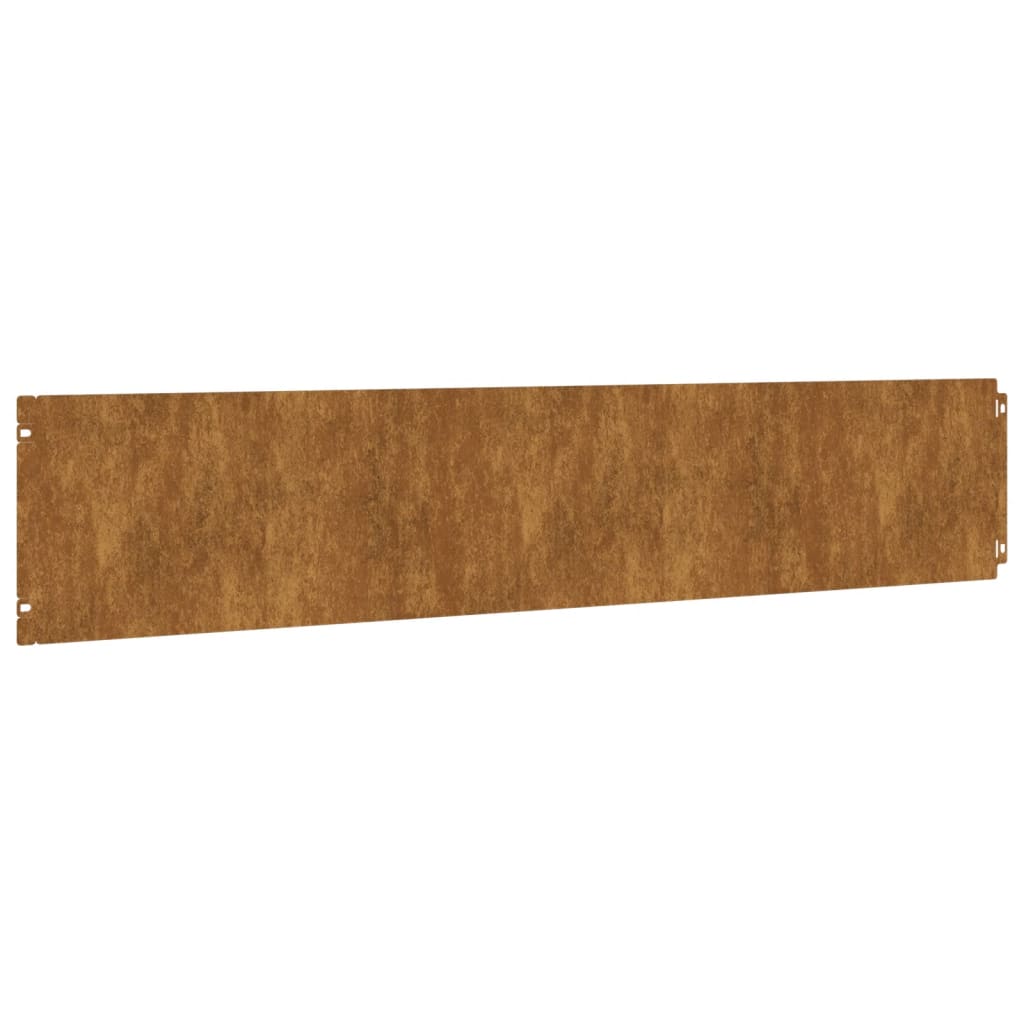 10 db rugalmas corten acél gyepszegély 20 x 103 cm