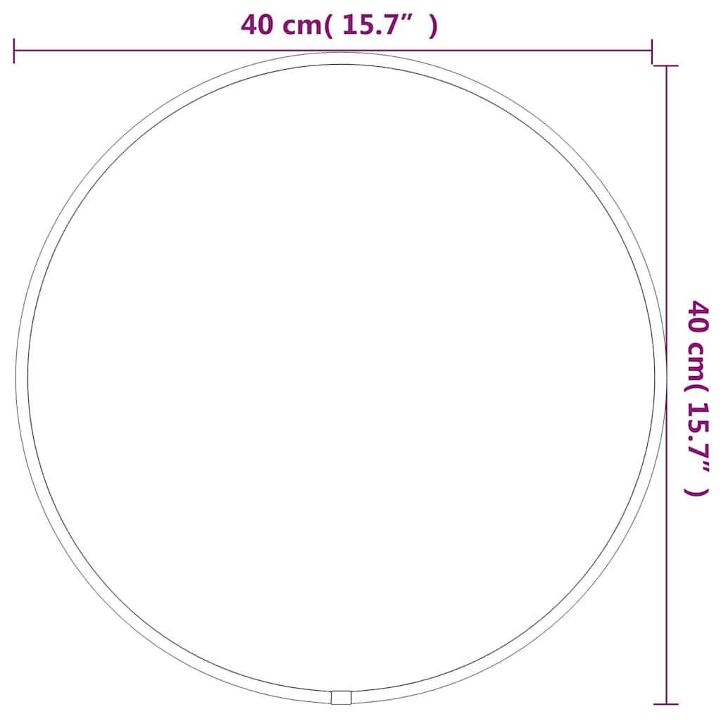 Arany falitükör ø 40 cm kerek