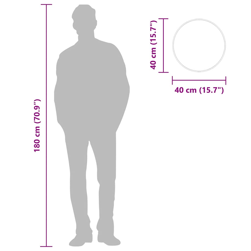 Arany falitükör ø 40 cm kerek