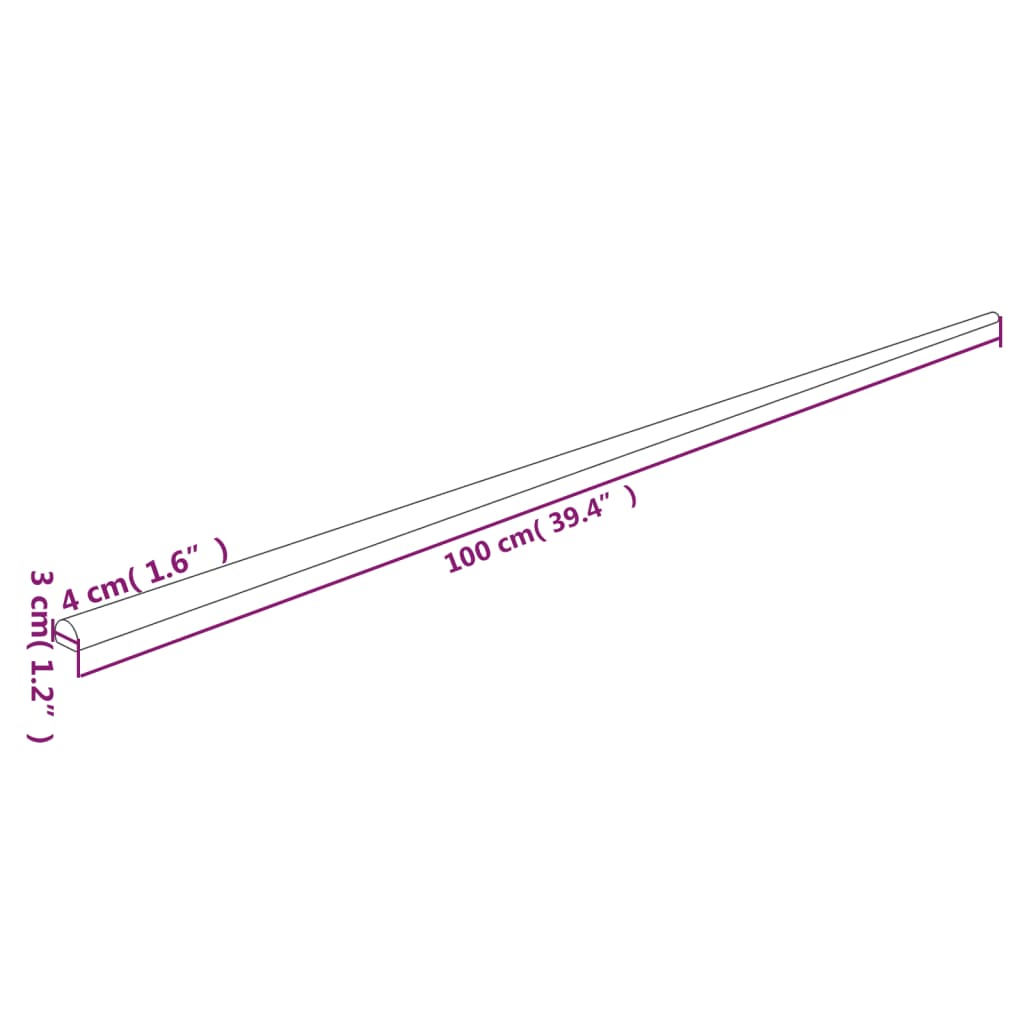Sarokvédők 2 db sárga&fekete 4x3x100 cm pu