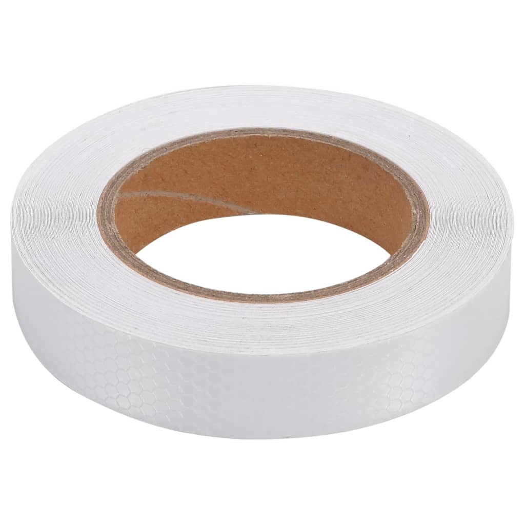 Fényvisszaverő szalag fehér 2,5 cmx20 m pvc