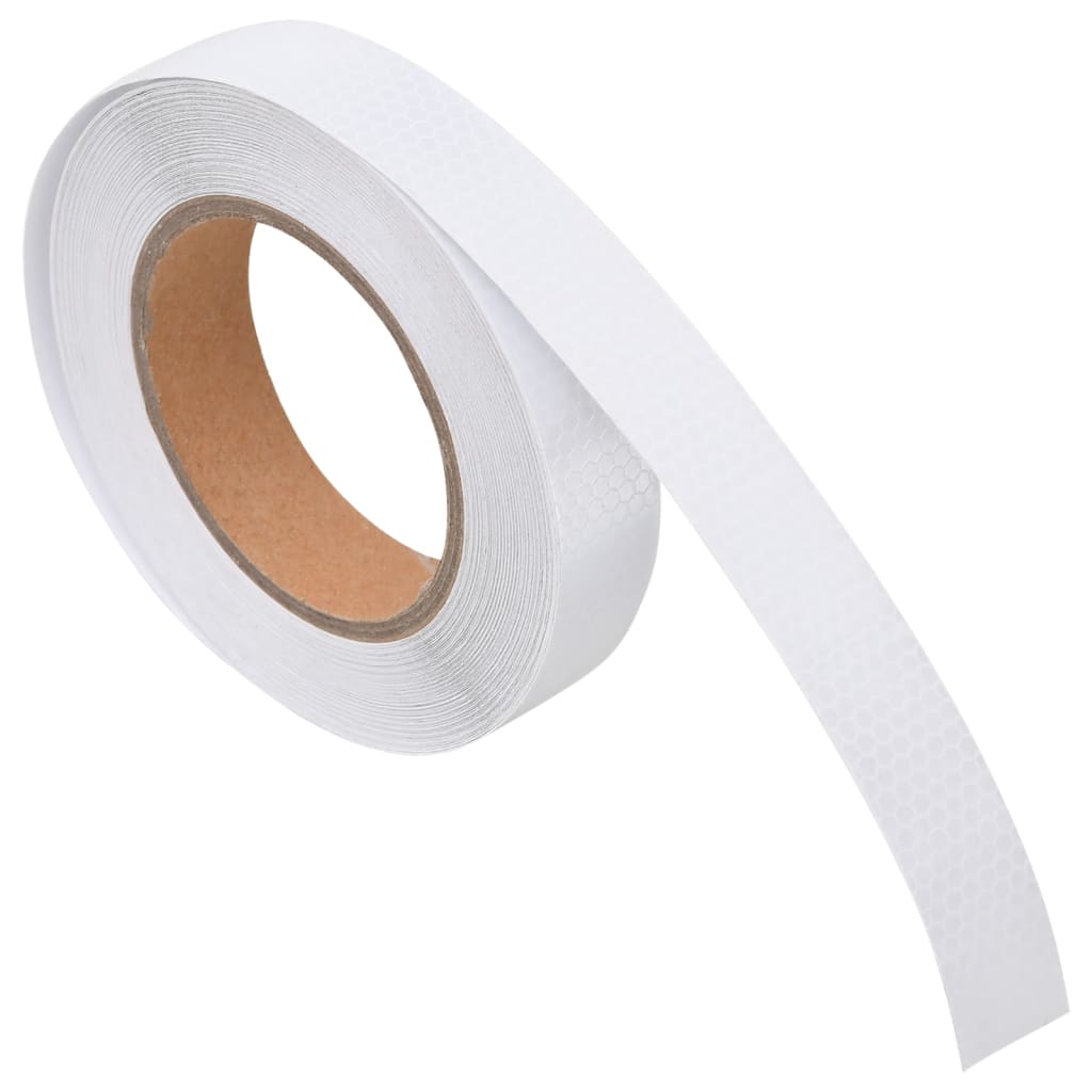 Fényvisszaverő szalag fehér 2,5 cmx20 m pvc