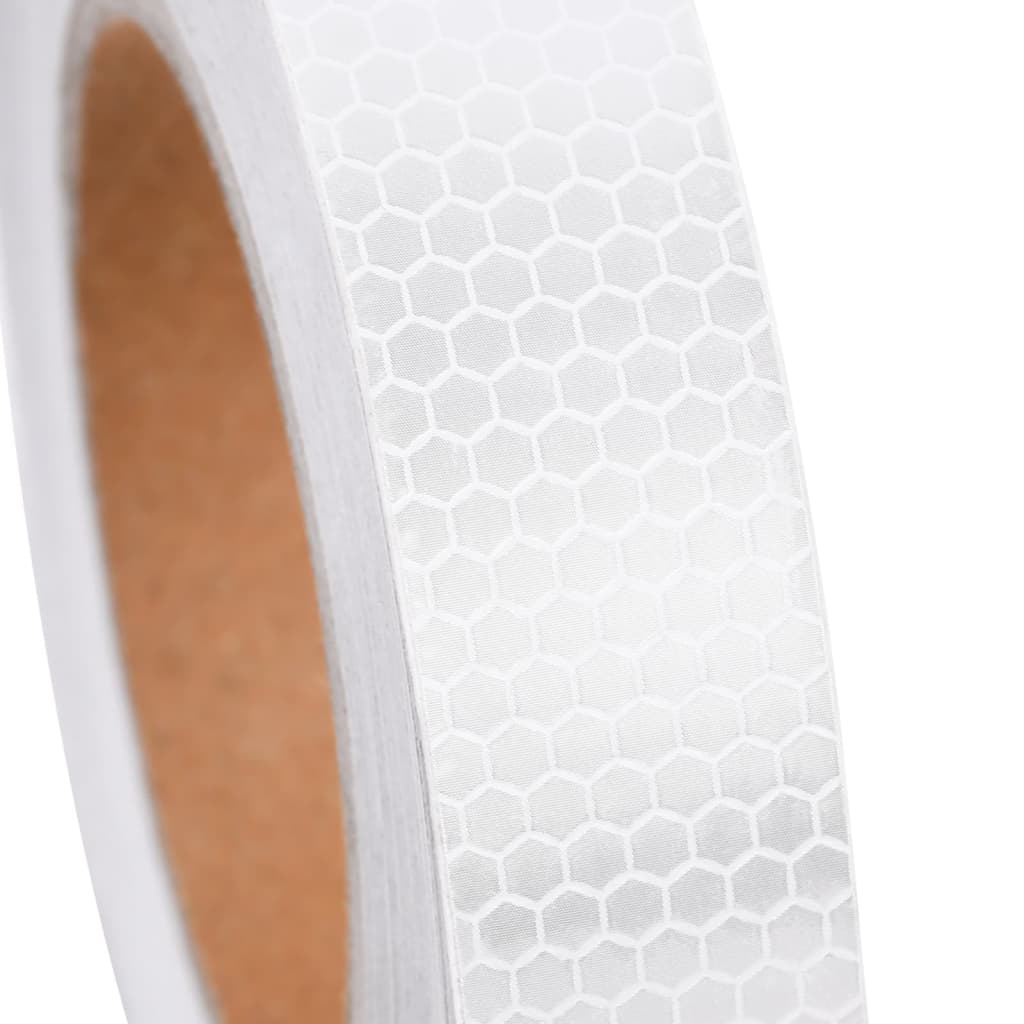 Fényvisszaverő szalag fehér 2,5 cmx20 m pvc