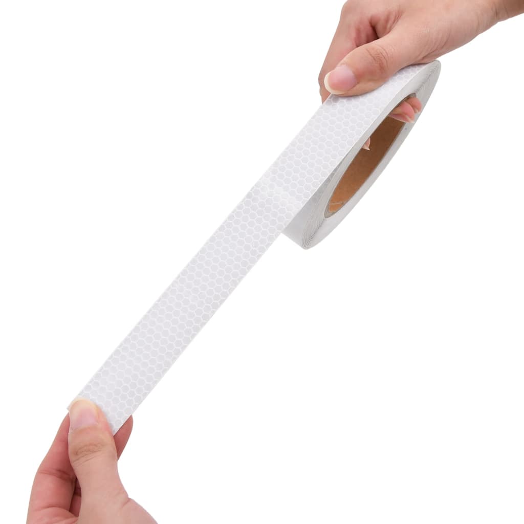Fényvisszaverő szalag fehér 2,5 cmx20 m pvc