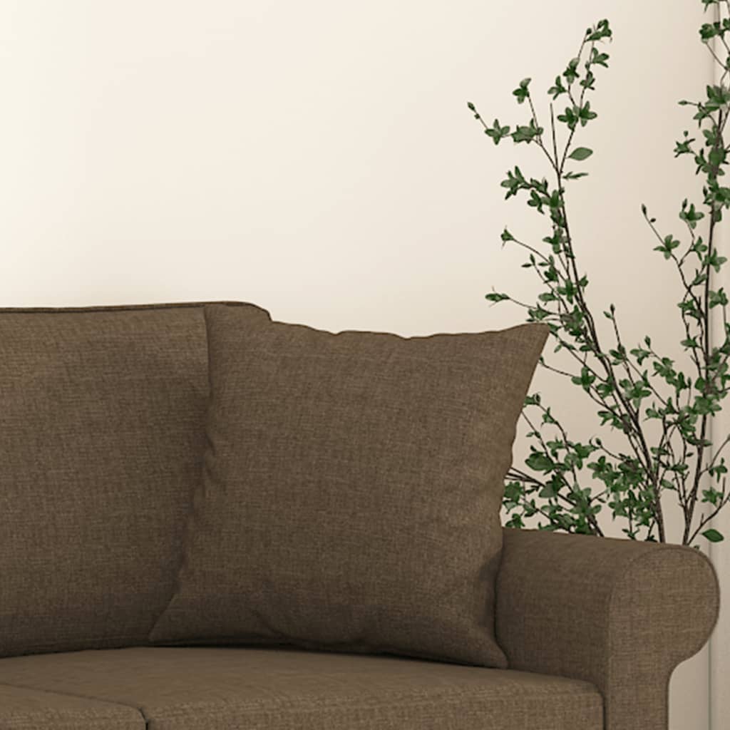 2 db barna szövet díszpárna 40 x 40 cm