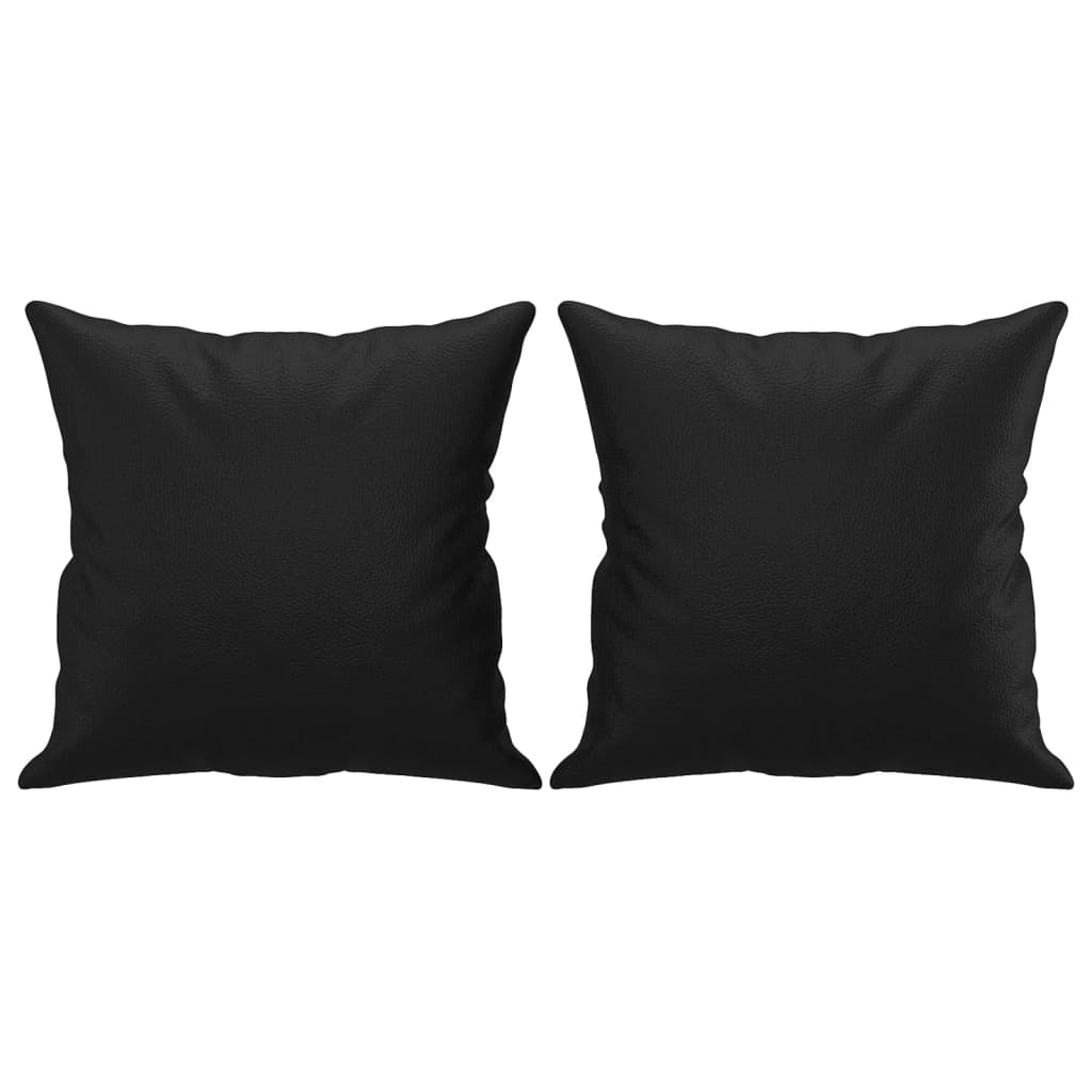 2 db fekete műbőr díszpárna 40 x 40 cm 2 db fekete műbőr díszpárna 40 x 40 cm