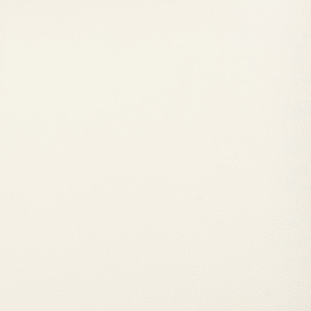 2 db krémszínű műbőr díszpárna 40 x 40 cm