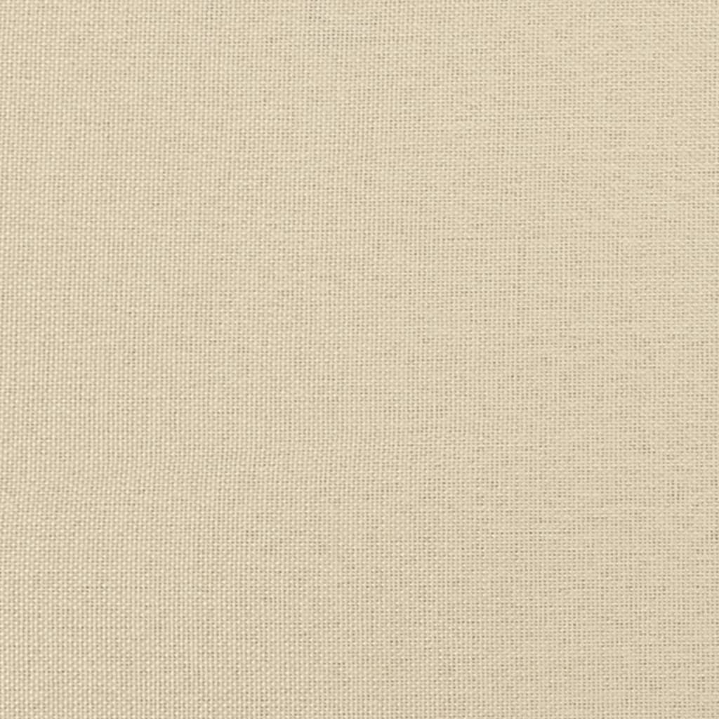 2 db krémszínű szövet díszpárna ø15x50 cm