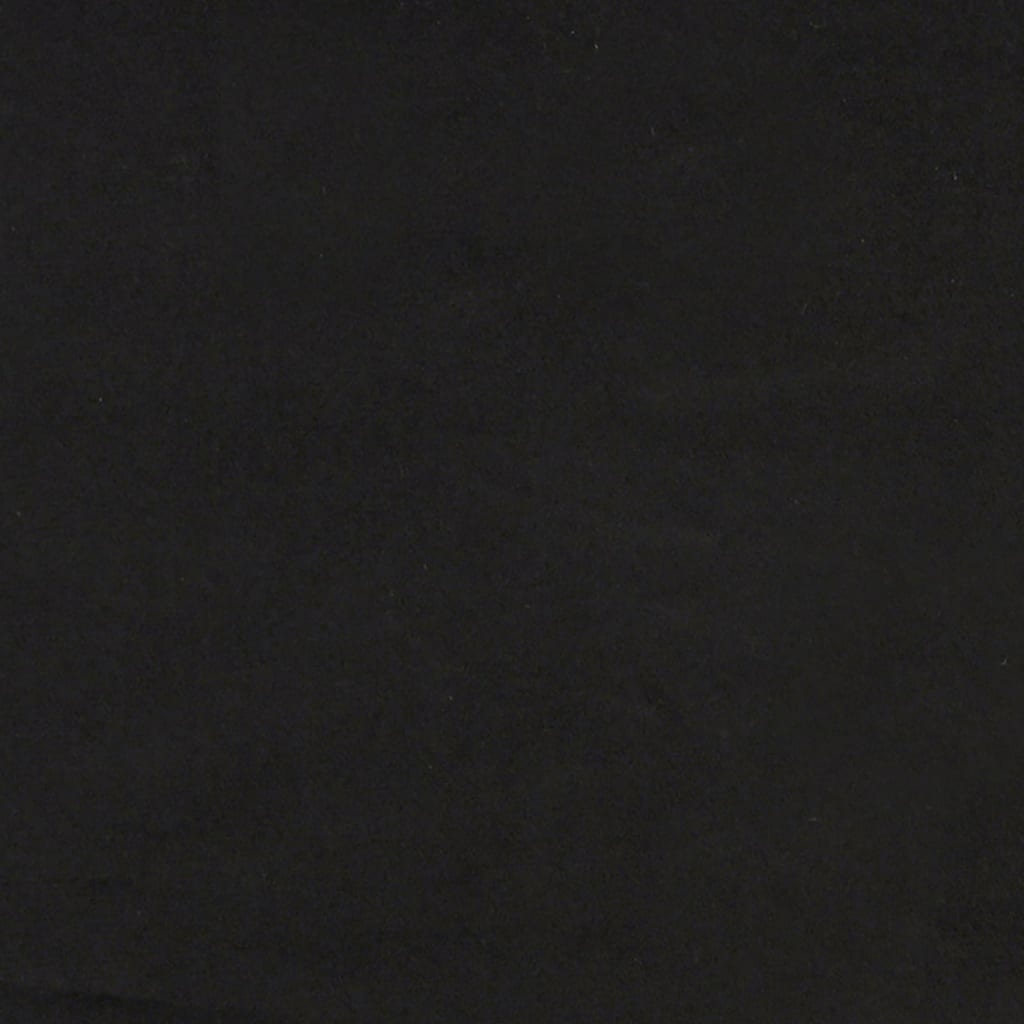 2 db fekete bársony díszpárna ø15x50 cm