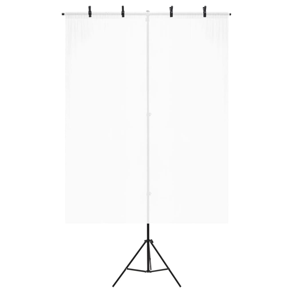 Fekete háttér állvány t-alakú 151x60x(70-200) cm Fekete háttér állvány t-alakú 151x60x(70-200) cm